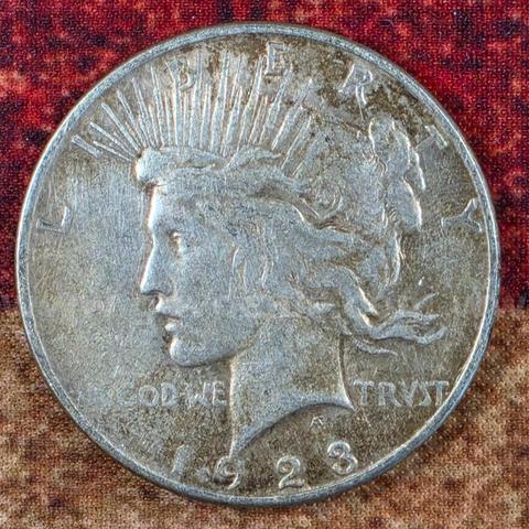 Nice Old Silver Peace Dollar 1923-D