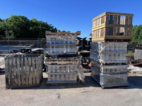 Wooden shipping crates