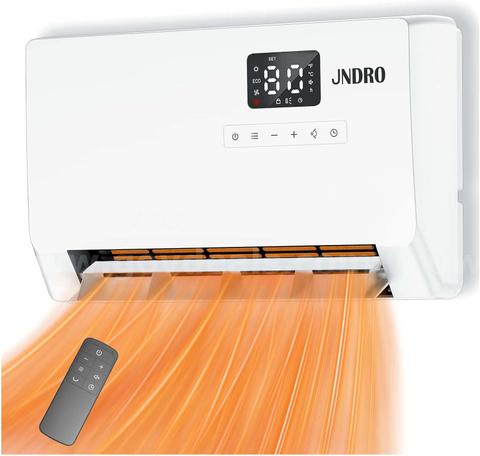 Ships Free in USA - Brand New - Wall-Mounted Electric Space Heater, ECO Thermostat, Remote, LED Display, Timer