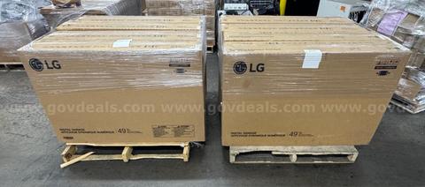 Lot of 8 LG 49VL5PJ 49" Commercial Video Wall Displays – Power On Tested