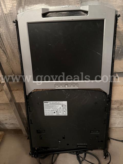Dell 1U KMM 17-inch LCD Rackmount Monitor Server Rack Console with Touchpad and Keyboard