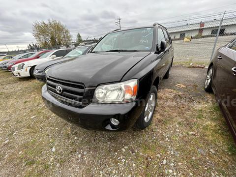 Black 2007 Toyota Highlander Limited V6 4WD