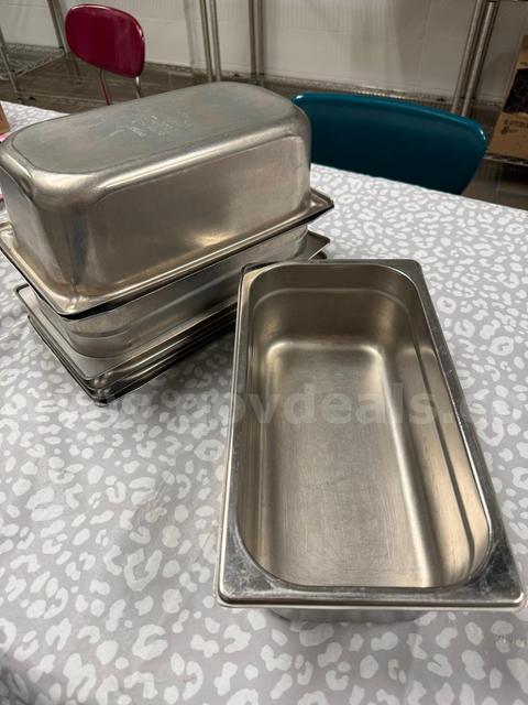 Lot of 1/4 size, 4" Steam Table Pans
