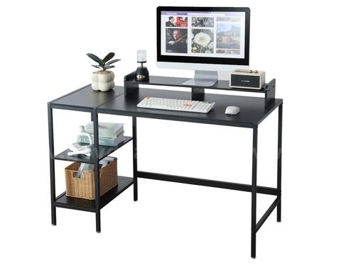Brand New - 47-inch Computer Desk with Storage Shelf, Black - Shipping Available