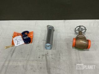 (10) Snatch Blocks, (4) Fluid Filters, (1) Globe Valve & Assorted Items — photo 1