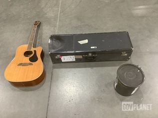 (1) Alvarez Guitar, (1) Storage Case & Assorted Items — photo 1