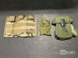 (2) M4 Three Mag Pouches, (25) Smalls Arms Ammo Cases & Assorted Items — photo 1