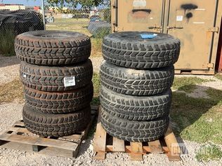 (8) Goodyear Wrangler 37x12.50R16.5LT Tires w/Wheels — photo 1