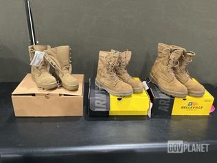 (28) Pairs of Combat Boots & (18) Pairs of Unisex Safety Boots — photo 1