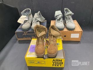 (17) Pairs of Combat Boots & (13) Pairs of Women's Safety Boots — photo 1