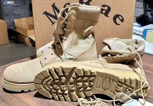 (36) Unused Army Tan Hot Weather Boots, Size 8R - photo 1