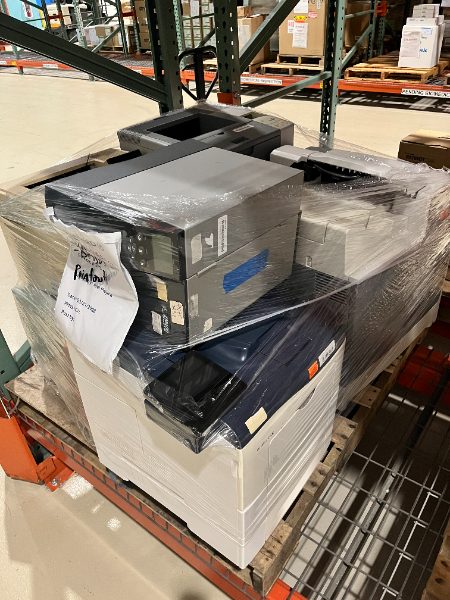 Mixed Lot of Approximately 22 Printers HP, Lexmark, and Zebra — photo 1