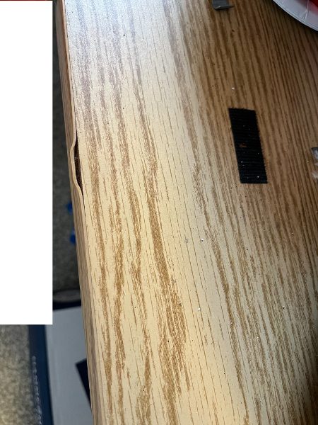 Tan Table/Desk — photo 1