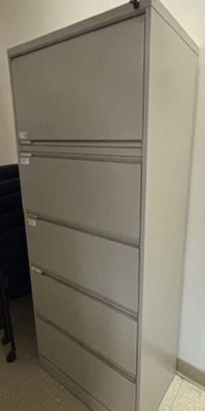 Grey file cabinet — photo 1