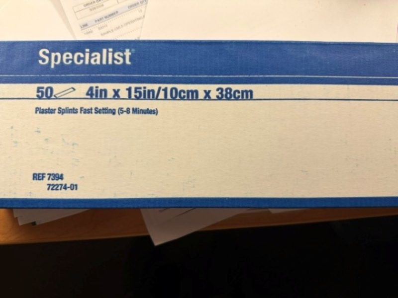 4 Inch Plaster Splints — photo 1
