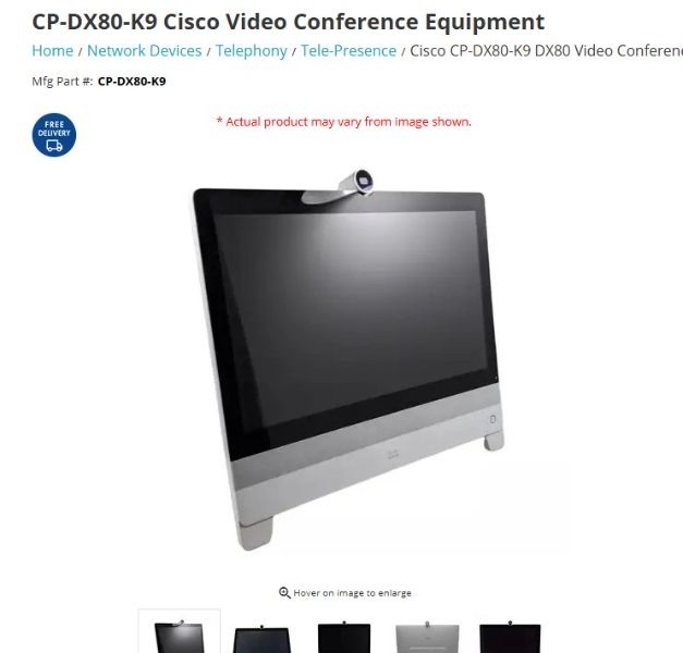 Cisco-DX80-K9 Video Conferencing - photo 1
