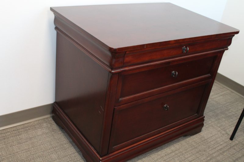 WOODEN 2 DRAWER FILE CABINETS — photo 1