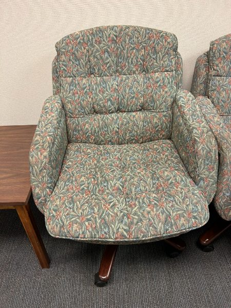 FLOWER FABRIC OFFICE CHAIRS — photo 1