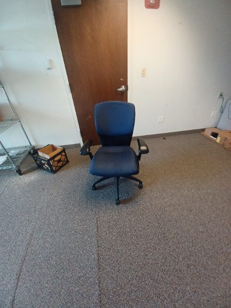 BLUE FABRIC CHAIR — photo 1