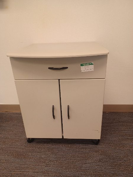 LIGHT GRAY METAL CABINET — photo 1
