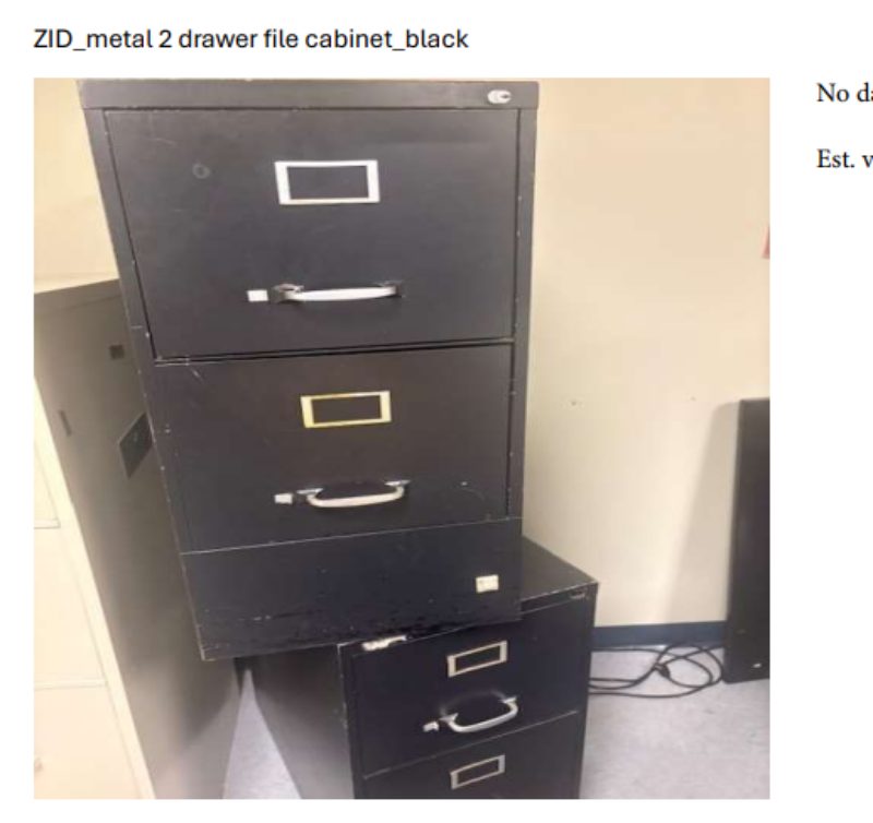 Metal 2 Drawer File cabinets — photo 1