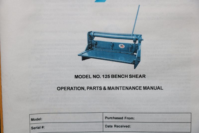 Bench shear machines - photo 1
