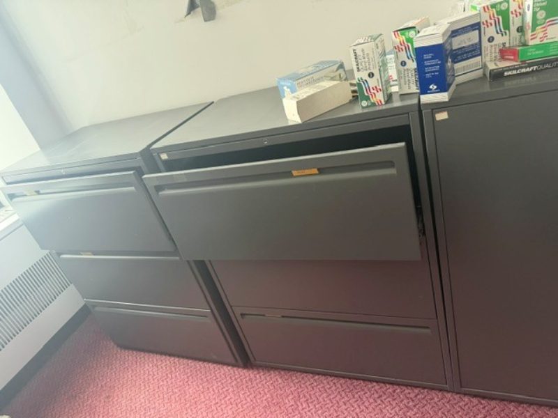3-Drawer Metal Lateral File Cabinets - photo 1