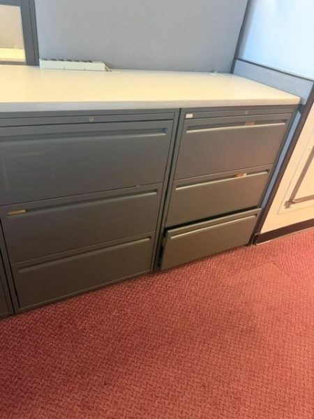 3-DRAWER METAL LATERAL FILE CABINETS - photo 1