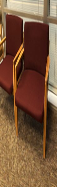 2 Fabric Cloth Office Chair Burgundy — photo 1