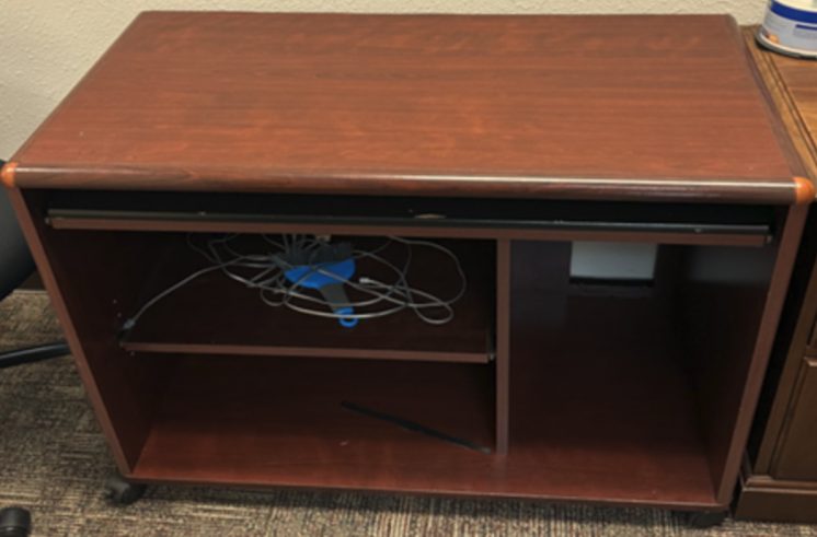 2 Small Printers Stand With Storage Shelf — photo 1