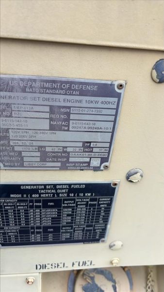 10KW 400HZ Generator — photo 1