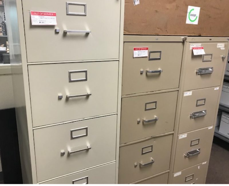 Vertical Filing Cabinet Lot — photo 1