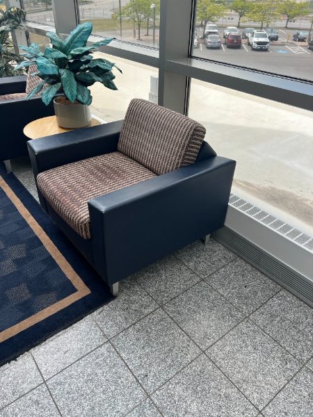 Blue Office Lounge Chairs — photo 1