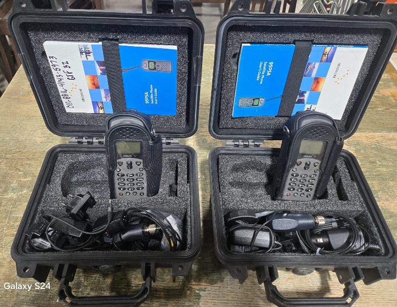 Iridium 9505A Satellite Phones in Pelican Cases w/Accessories, Qty 2 — photo 1