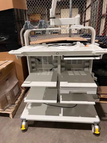 Olympus Endoscopy Rolling equipment rack with Locking Wheels - photo 1