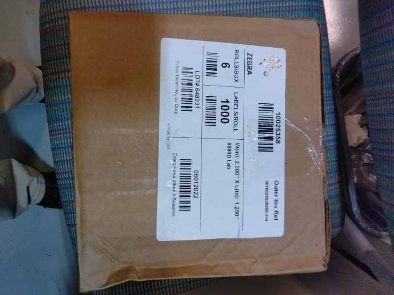 45 Cases of Zebra Labels - photo 1