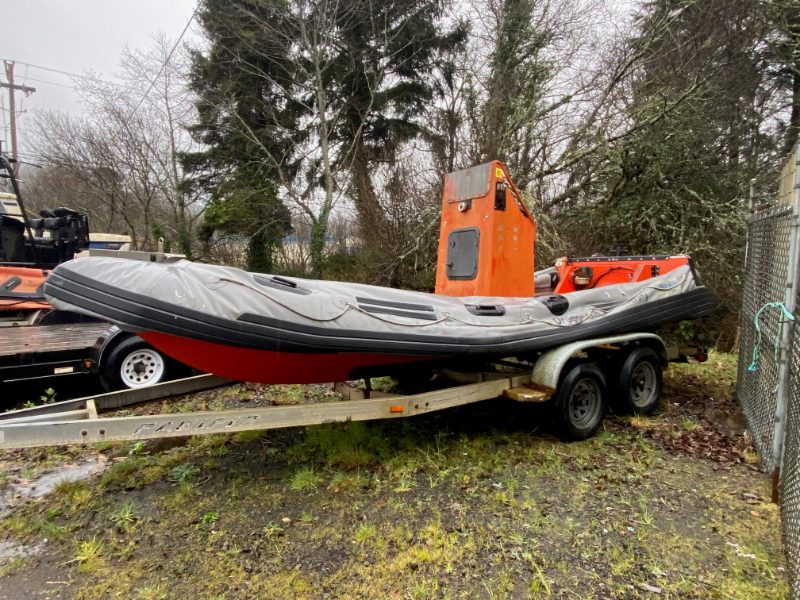22 FT ZODIAC BOAT & TRAILER — photo 1