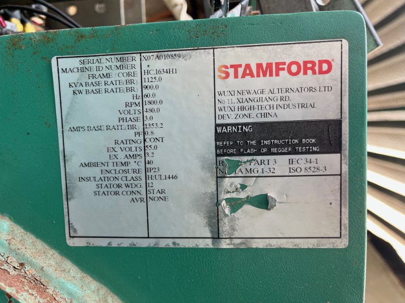 900 kW 480V Generator — photo 1