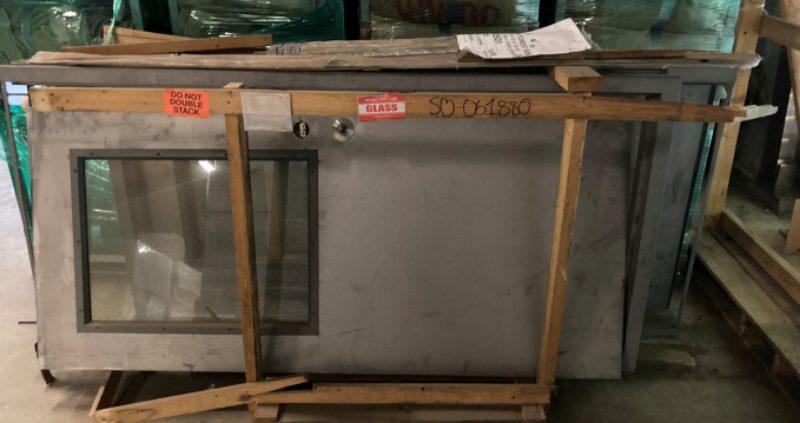 (6) Metal Doors W. Safety Glass Window — photo 1