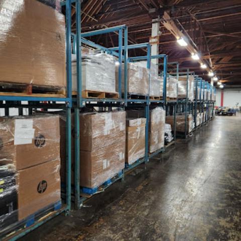 (1) LOT OF 59-PALLETS & 11-FLOOR ITEMS OF ADP ELECTRONICS