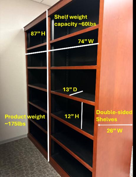 (5) Bookshelfs