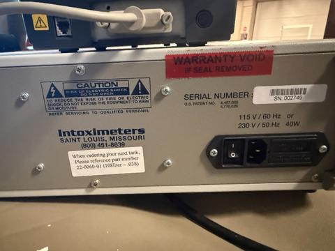 INTOXIMETER W/ SLIP PRINTER