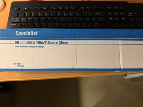3 Inch Plaster Splints