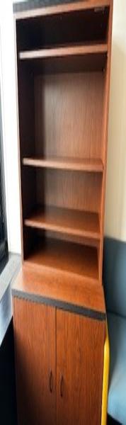Credenza with bookcase - Wood