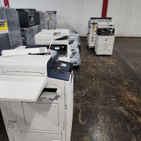 (1) LOT OF 4-PALLETS & 6-FLOOR ITEMS OF ADP ELECTRONICS
