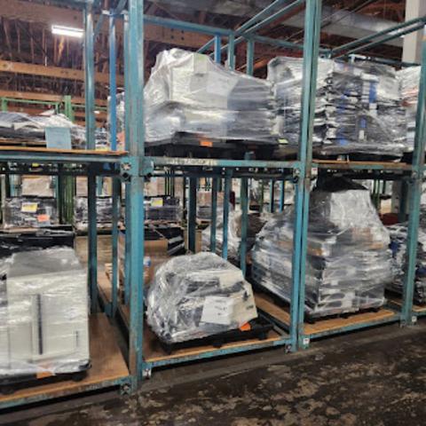 (1) LOT OF 9-PALLETS & 1-FLOOR ITEM OF ADP ELECTRONICS