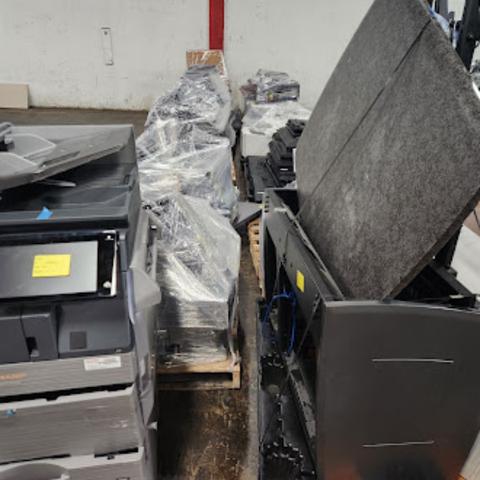(1) LOT OF 11-PALLETS & 1-FLOOR ITEM OF ADP ELECTRONICS