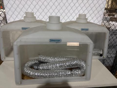 (3) Small Plastic Fume Hoods