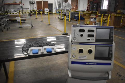 Olympus TC-400 Electrosurgical Cart with ESG-400 and USG-400 Units
