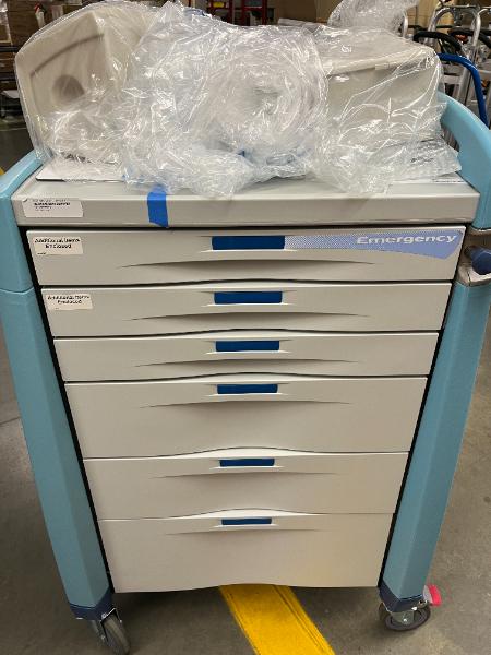 CART,EMERGENCY AVALO BLUE